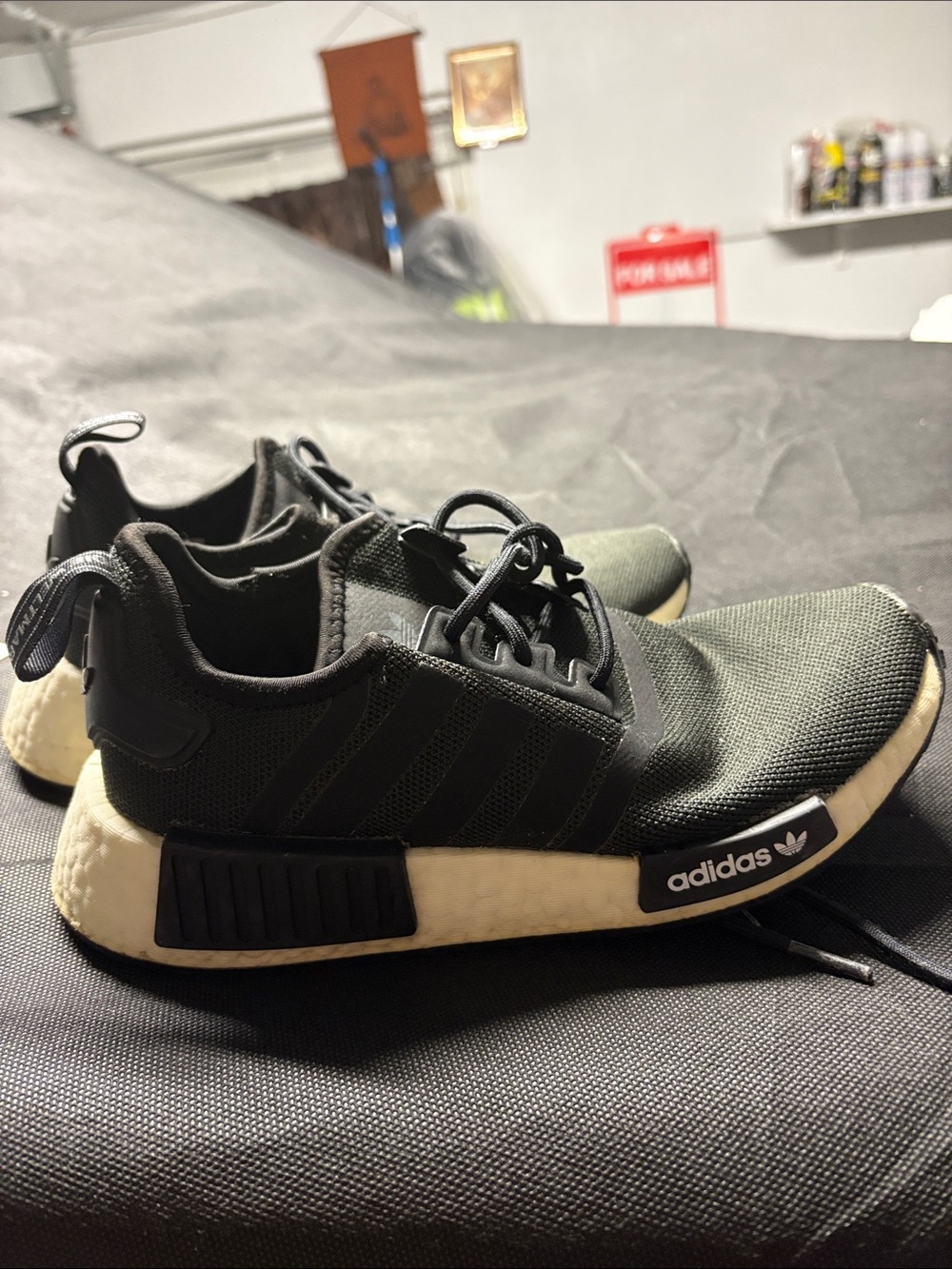 adidas Black and White NMD Runner Sneakers